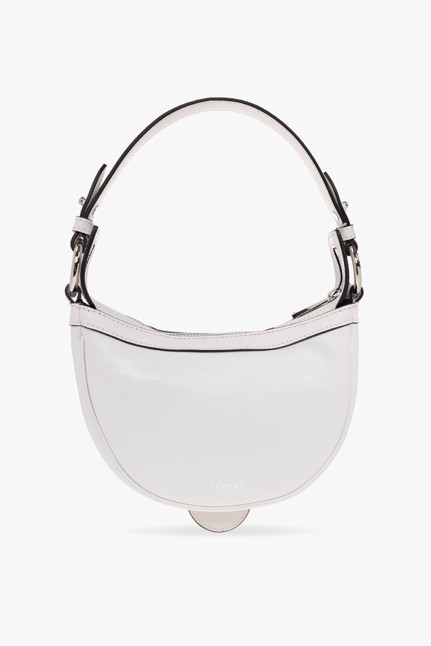 【VERSACE】Crystal Repeat Mini shoulder bag Crystal Repeat Mini embellished leather shoulder bag in pink